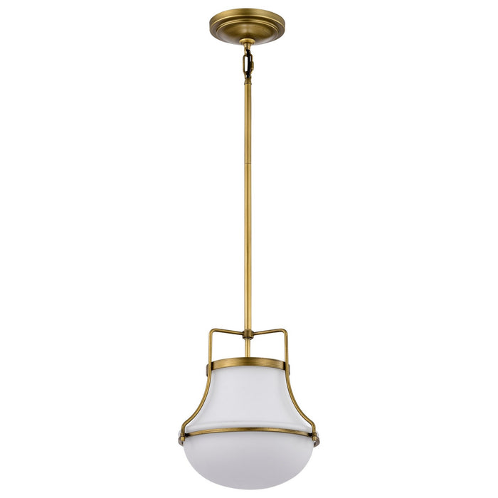 Nuvo Lighting 60-7862 One Light Pendant, Natural Brass