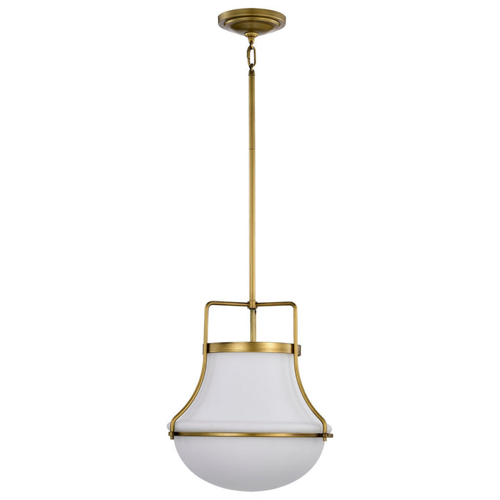 Nuvo Lighting 60-7863 One Light Pendant, Natural Brass