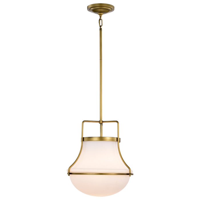 Nuvo Lighting 60-7863 One Light Pendant, Natural Brass