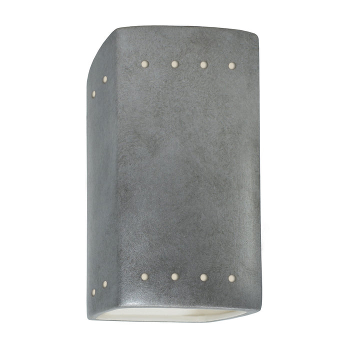 Justice Designs CER-5925W-ANTS LED Wall Sconce, Antique Silver