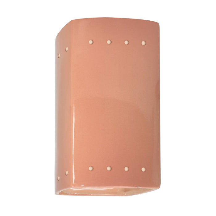 Justice Designs CER-5925W-BSH LED Wall Sconce, Gloss Blush