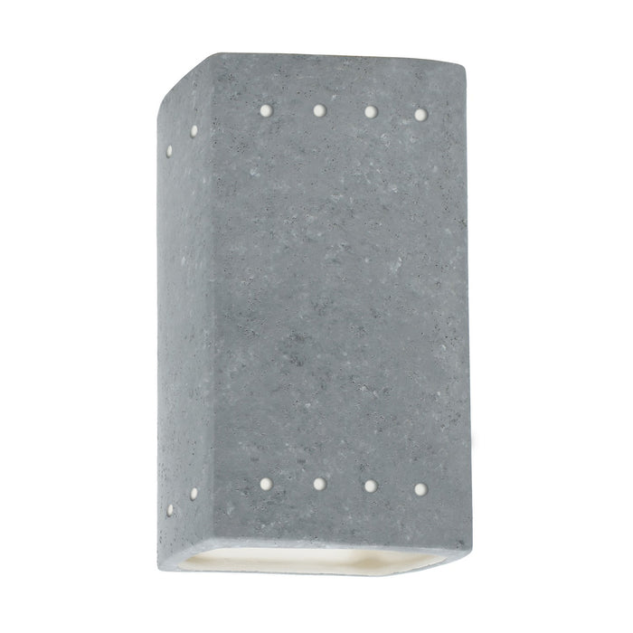 Justice Designs CER-5925W-CONC LED Wall Sconce, Concrete