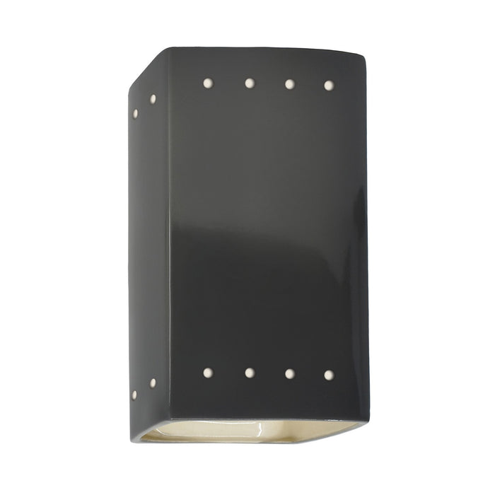 Justice Designs CER-5925W-GRY LED Wall Sconce, Gloss Grey