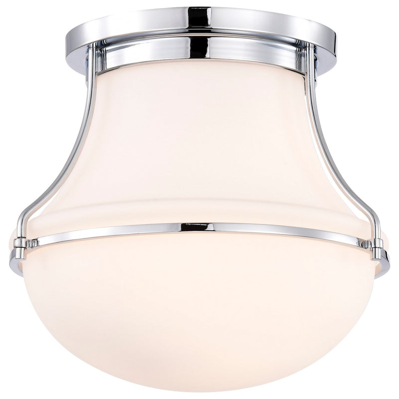 Nuvo Lighting 60-7870 One Light Flush Mount, Polished Nickel