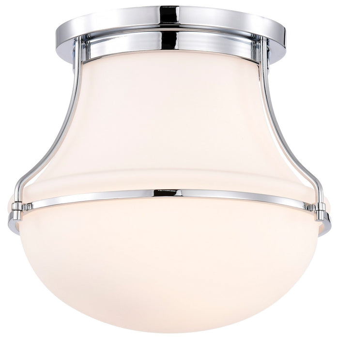 Nuvo Lighting 60-7870 One Light Flush Mount, Polished Nickel