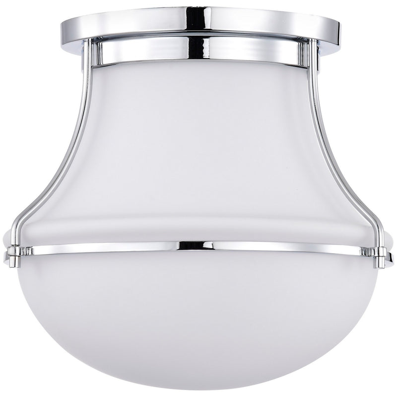 Nuvo Lighting 60-7870 One Light Flush Mount, Polished Nickel