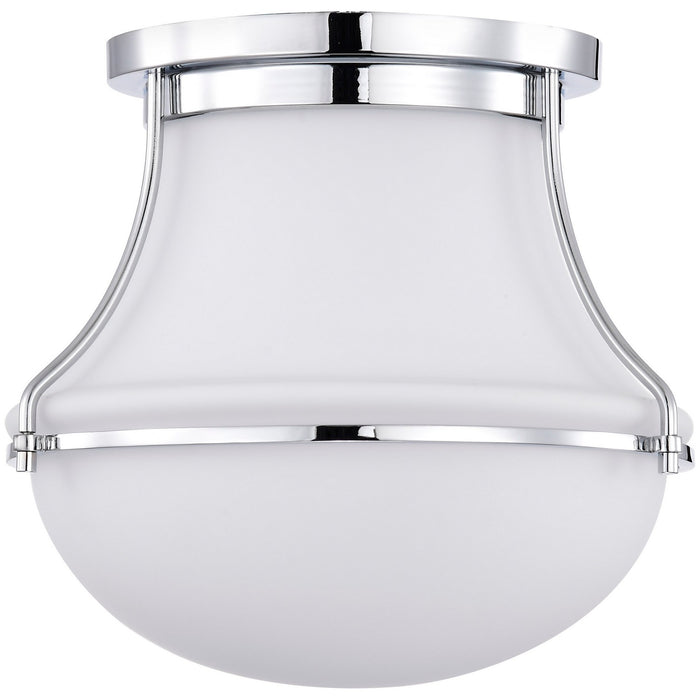 Nuvo Lighting 60-7870 One Light Flush Mount, Polished Nickel