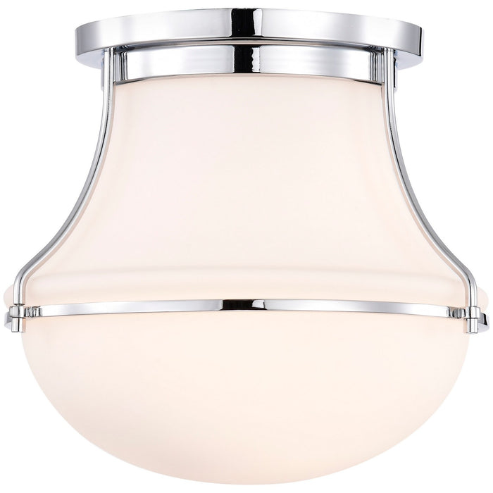 Nuvo Lighting 60-7870 One Light Flush Mount, Polished Nickel