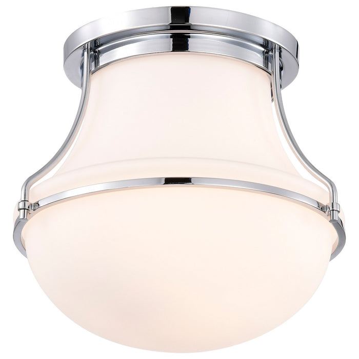 Nuvo Lighting 60-7870 One Light Flush Mount, Polished Nickel
