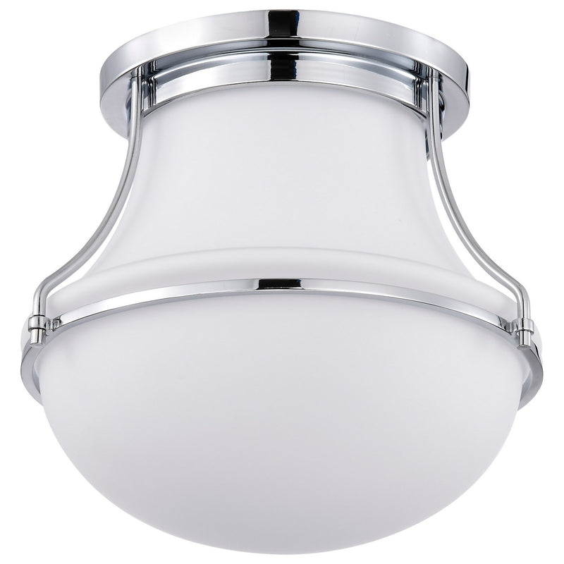 Nuvo Lighting 60-7870 One Light Flush Mount, Polished Nickel