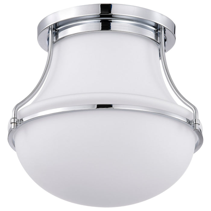 Nuvo Lighting 60-7870 One Light Flush Mount, Polished Nickel