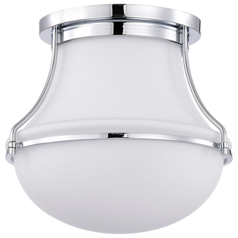 Nuvo Lighting 60-7870 One Light Flush Mount, Polished Nickel