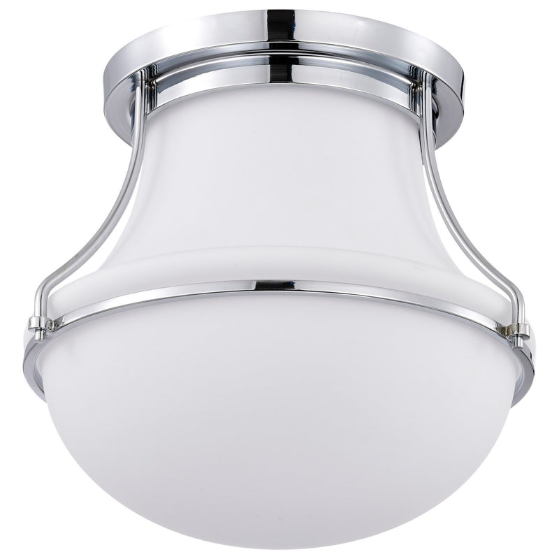 Nuvo Lighting 60-7871 One Light Flush Mount, Polished Nickel