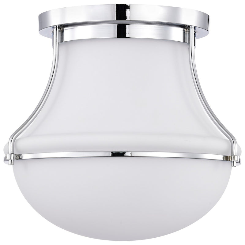 Nuvo Lighting 60-7871 One Light Flush Mount, Polished Nickel