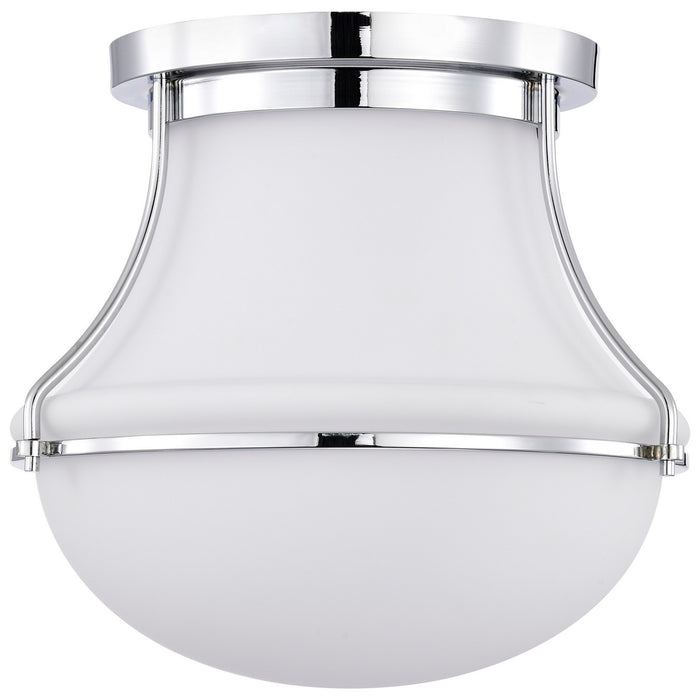 Nuvo Lighting 60-7871 One Light Flush Mount, Polished Nickel