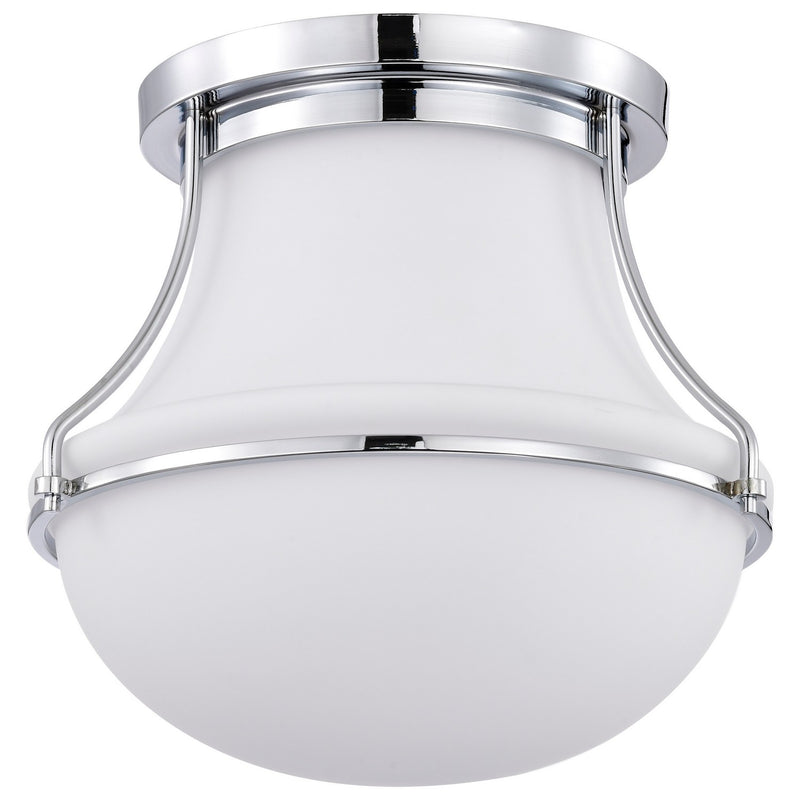 Nuvo Lighting 60-7871 One Light Flush Mount, Polished Nickel