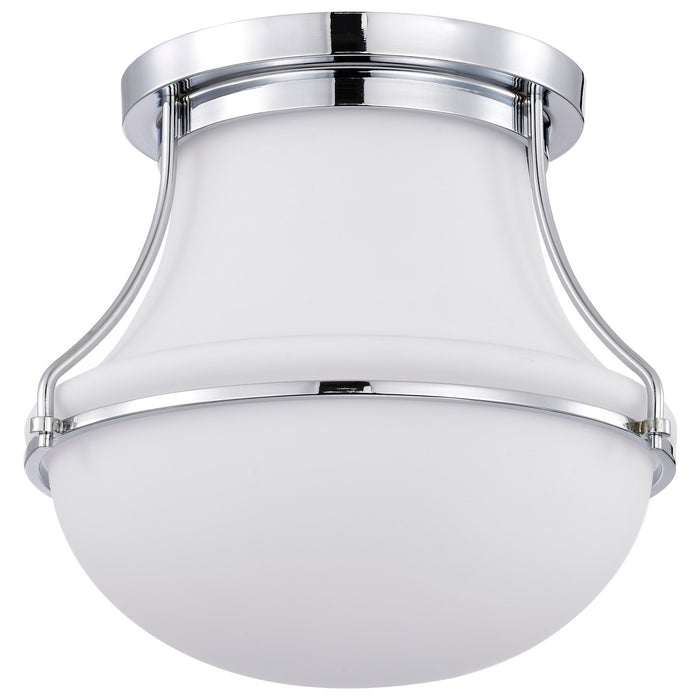Nuvo Lighting 60-7871 One Light Flush Mount, Polished Nickel