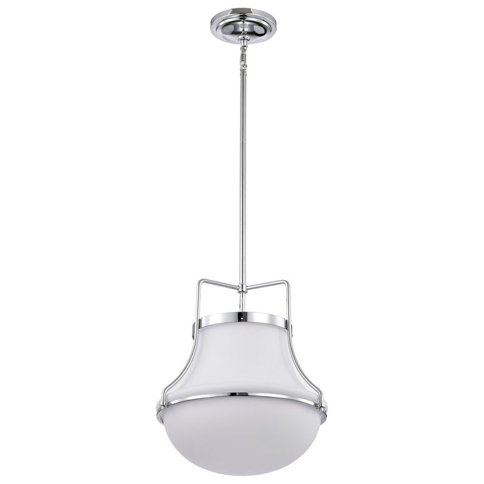Nuvo Lighting 60-7873 One Light Pendant, Polished Nickel