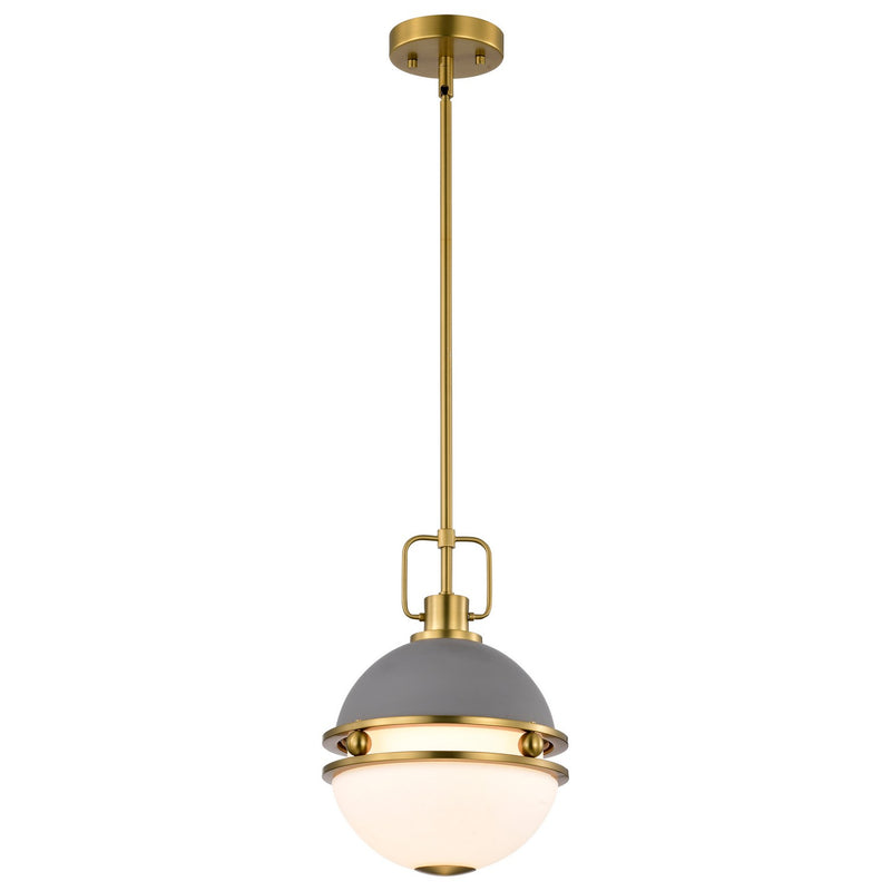 Nuvo Lighting 60-7875 One Light Pendant, Matte Gray