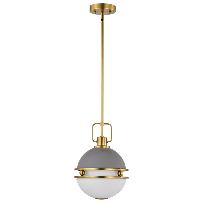 Nuvo Lighting 60-7875 One Light Pendant, Matte Gray