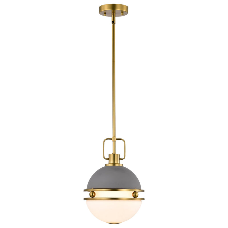 Nuvo Lighting 60-7875 One Light Pendant, Matte Gray
