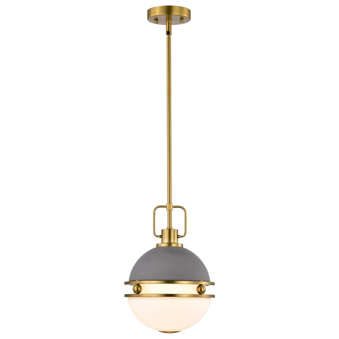 Nuvo Lighting 60-7875 One Light Pendant, Matte Gray