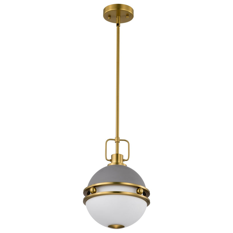 Nuvo Lighting 60-7875 One Light Pendant, Matte Gray