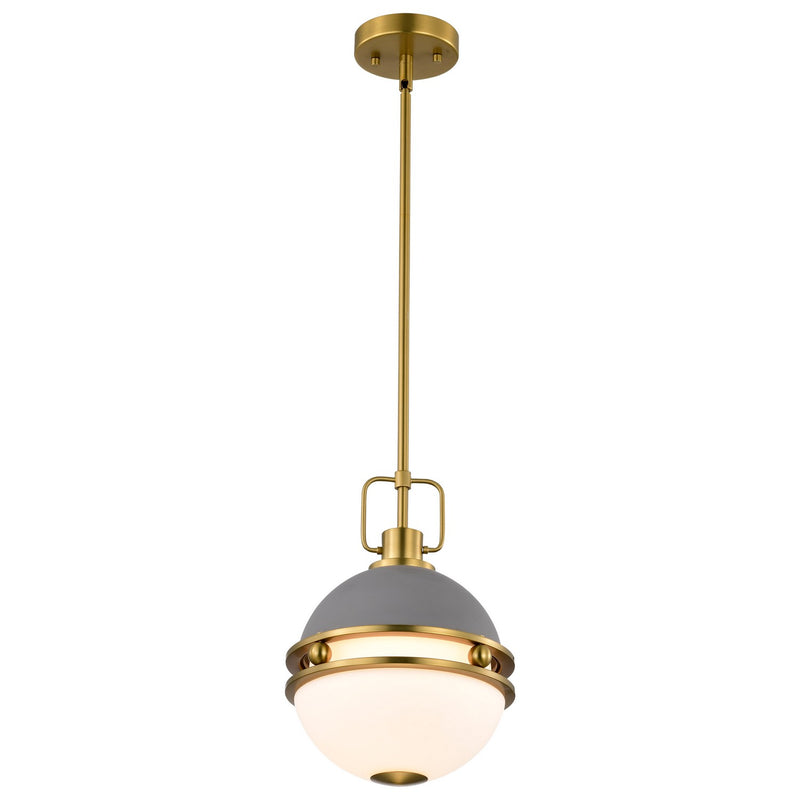 Nuvo Lighting 60-7875 One Light Pendant, Matte Gray
