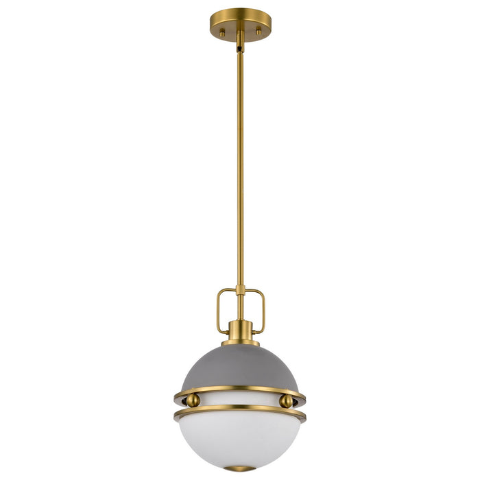 Nuvo Lighting 60-7875 One Light Pendant, Matte Gray