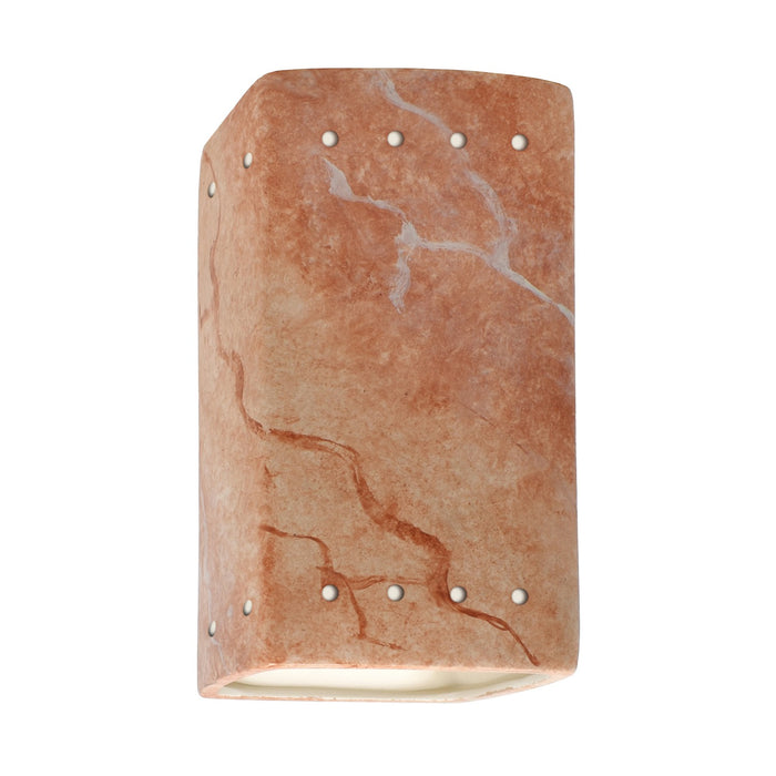 Justice Designs CER-5925W-STOA LED Wall Sconce, Agate Marble