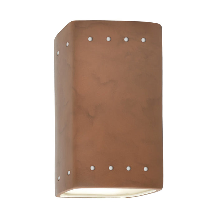 Justice Designs CER-5925W-TERA LED Wall Sconce, Terra Cotta