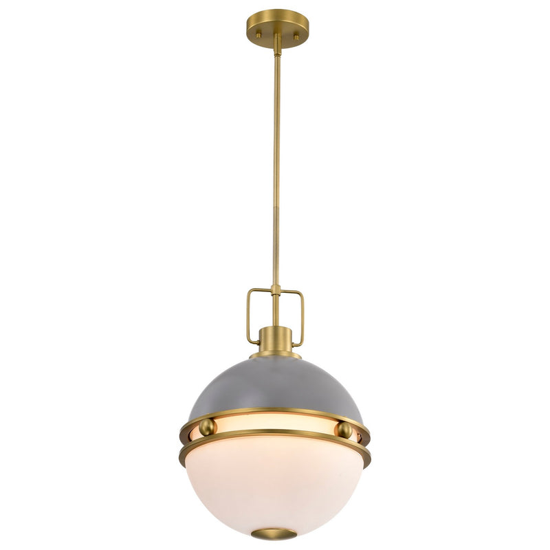 Nuvo Lighting 60-7877 Two Light Pendant, Matte Gray
