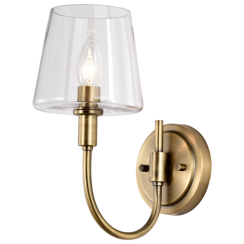 Nuvo Lighting 60-7881 One Light Wall Sconce, Vintage Brass