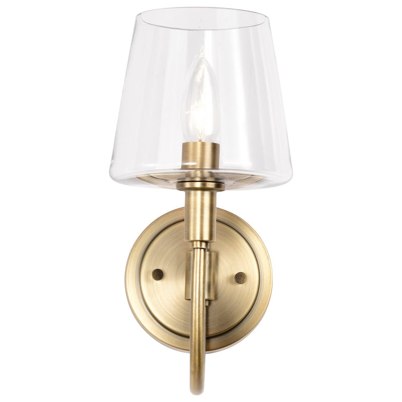 Nuvo Lighting 60-7881 One Light Wall Sconce, Vintage Brass