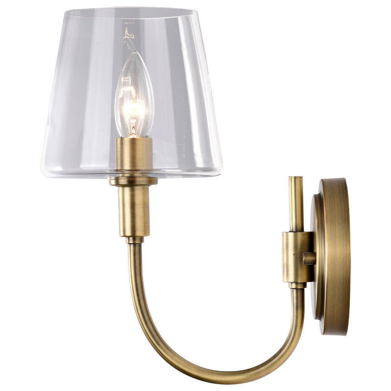Nuvo Lighting 60-7881 One Light Wall Sconce, Vintage Brass
