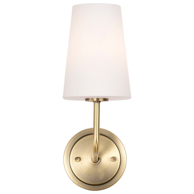 Nuvo Lighting 60-7883 One Light Wall Sconce, Vintage Brass