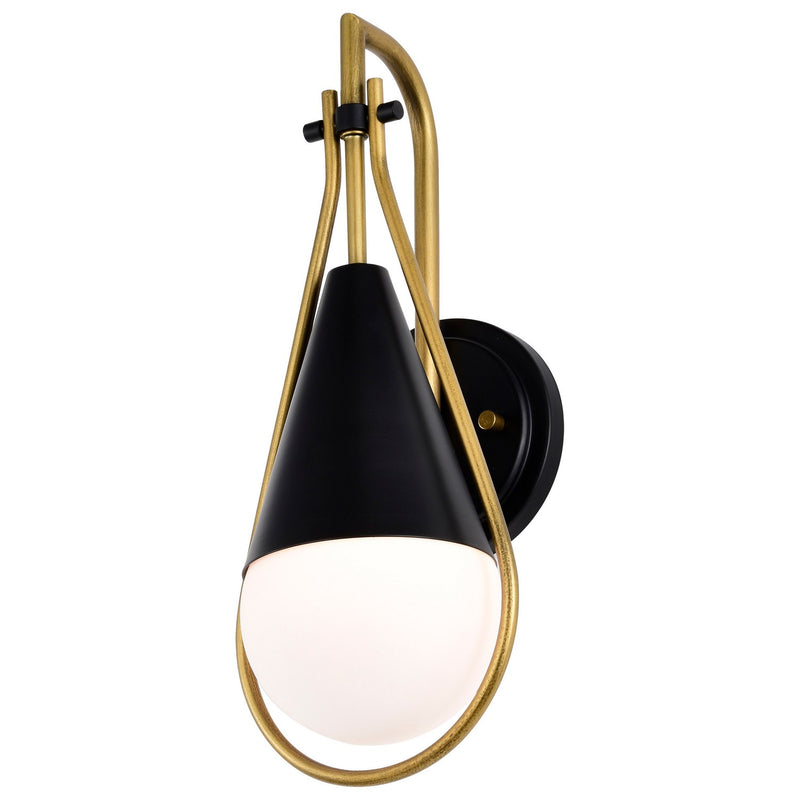 Nuvo Lighting 60-7901 One Light Wall Sconce, Matte Black