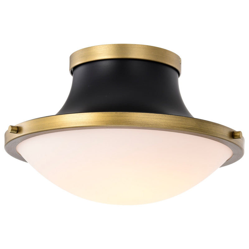 Nuvo Lighting 60-7905 One Light Flush Mount, Matte Black