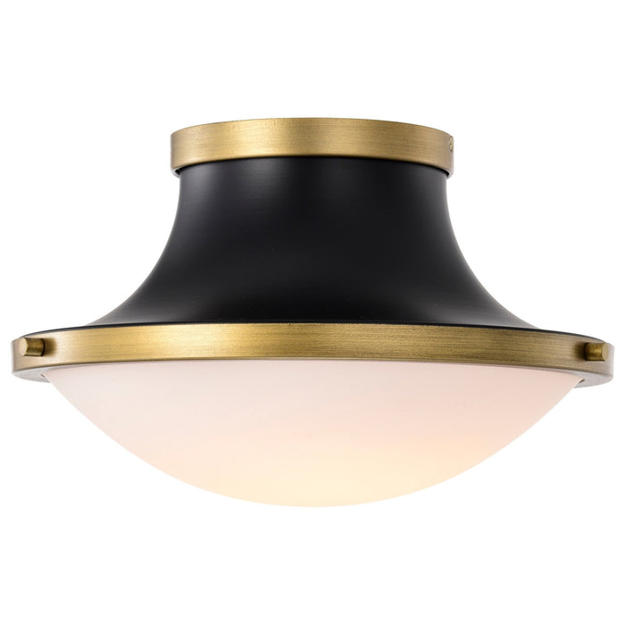 Nuvo Lighting 60-7905 One Light Flush Mount, Matte Black