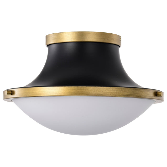 Nuvo Lighting 60-7905 One Light Flush Mount, Matte Black