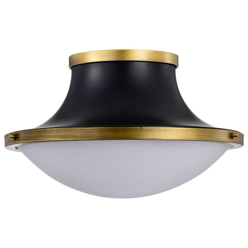 Nuvo Lighting 60-7906 Three Light Flush Mount, Matte Black