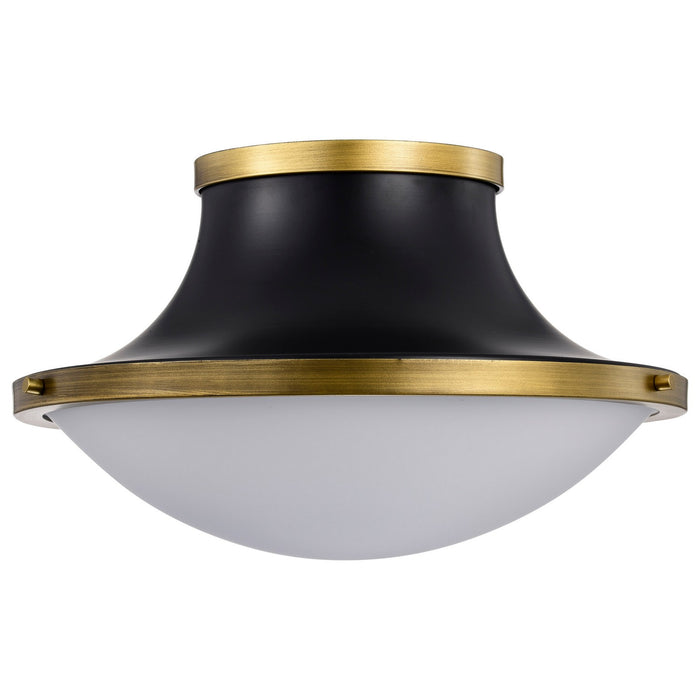 Nuvo Lighting 60-7906 Three Light Flush Mount, Matte Black
