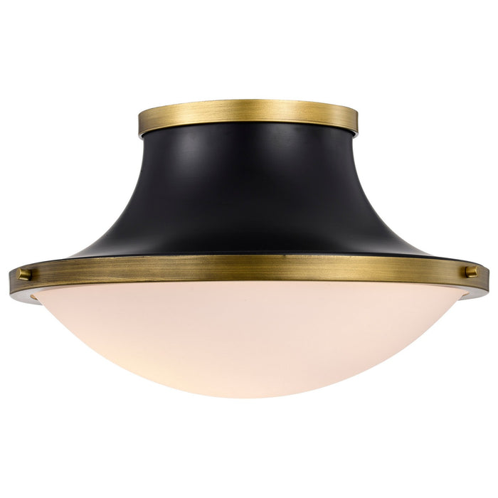 Nuvo Lighting 60-7906 Three Light Flush Mount, Matte Black