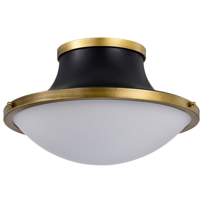 Nuvo Lighting 60-7906 Three Light Flush Mount, Matte Black