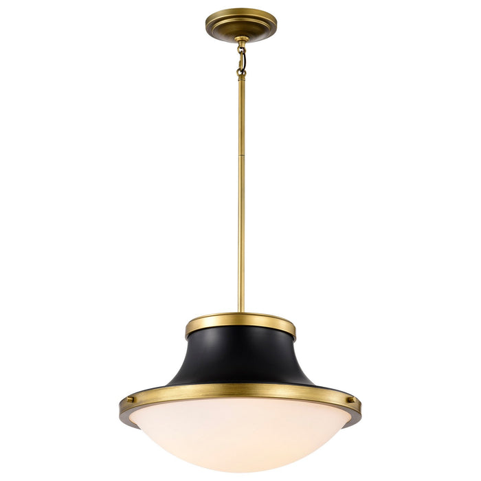 Nuvo Lighting 60-7908 Three Light Pendant, Matte Black