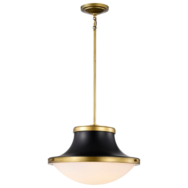 Nuvo Lighting 60-7908 Three Light Pendant, Matte Black