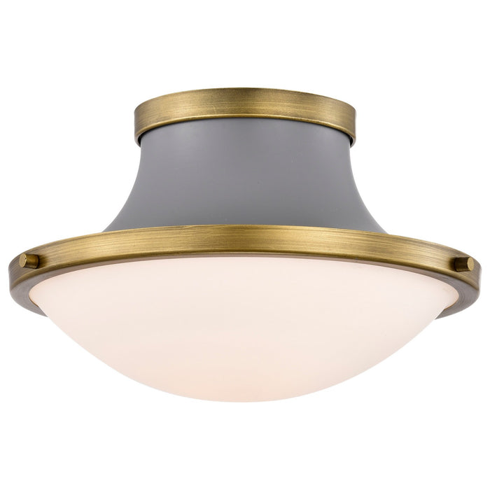 Nuvo Lighting 60-7915 One Light Flush Mount, Matte Gray