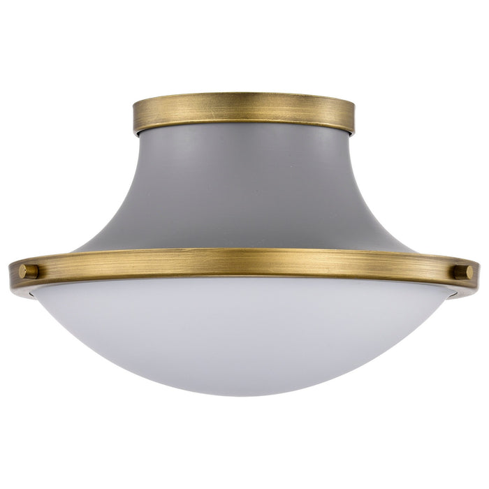 Nuvo Lighting 60-7915 One Light Flush Mount, Matte Gray