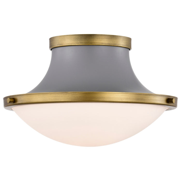 Nuvo Lighting 60-7915 One Light Flush Mount, Matte Gray