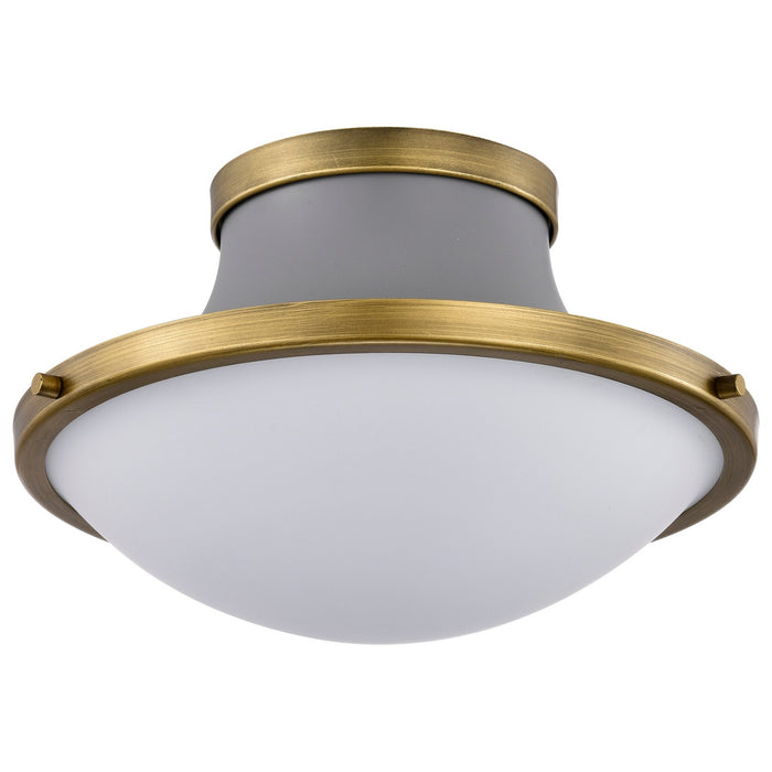 Nuvo Lighting 60-7915 One Light Flush Mount, Matte Gray
